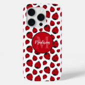 Red Ladybug Pattern Persoonlijk Case-Mate iPhone Case (Achterkant)
