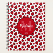 Red Ladybug Pattern Persoonlijk Planner (Voorkant)