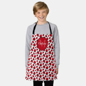 Red Ladybug Pattern Persoonlijk Schort (Gedragen)