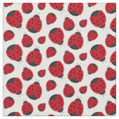 Red Ladybug Pattern Stof (Close Up)