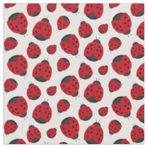 Red Ladybug Pattern Stof