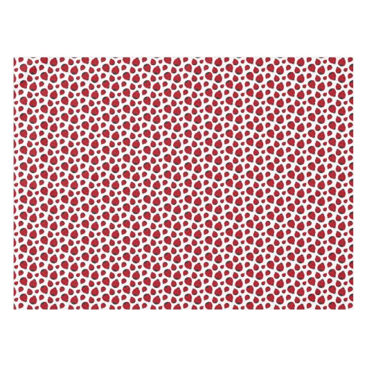Red Ladybug Pattern Tafelkleed (Voorkant (Horizontaal))