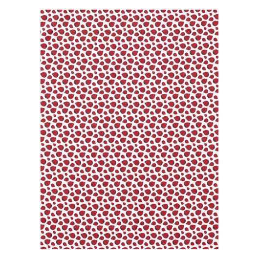 Red Ladybug Pattern Tafelkleed (Voorkant)