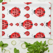 Red Ladybug Pattern Theedoek (Gevouwen)