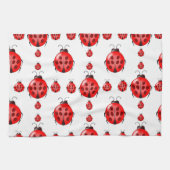Red Ladybug Pattern Theedoek (Horizontaal)
