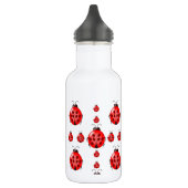Red Ladybug Pattern Waterfles (Links)
