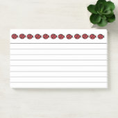 Red LadyBug Post It Notes (Kantoor)