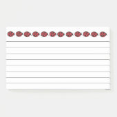 Red LadyBug Post It Notes (Voorkant)