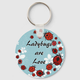 Red Ladybug Sleutelhanger