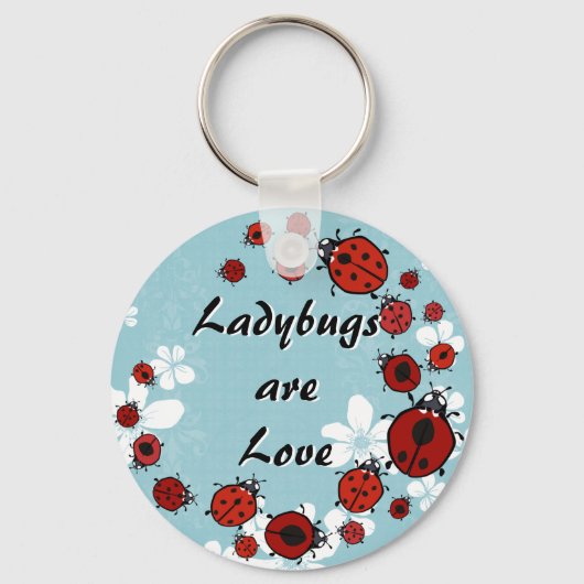 Red Ladybug Sleutelhanger (Voorkant)