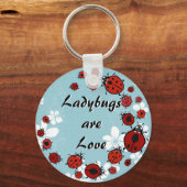 Red Ladybug Sleutelhanger (Voorkant)