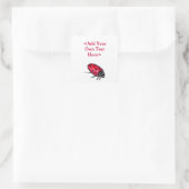 Red Ladybug snijdt Stickers voor aangepaste tekenl (Tas)