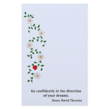 Red Ladybug, White Daisies, Aanmoediging