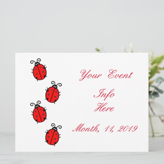 Red Ladybugs Crawling Thunder_Cove (Staand voorkant)