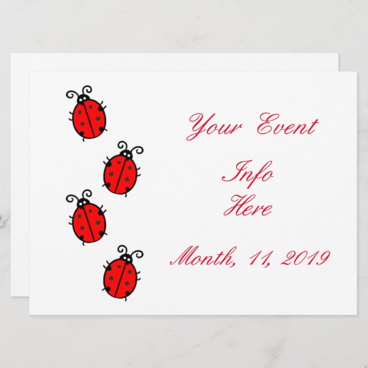 Red Ladybugs Crawling Thunder_Cove (Voorkant / Achterkant)