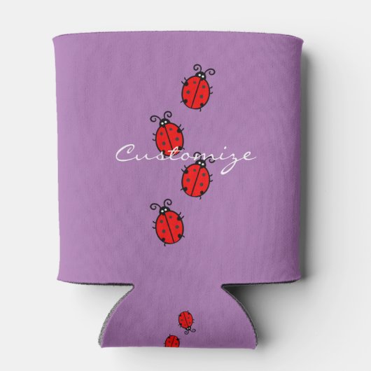 Red Ladybugs Crawling Thunder_Cove Blikjeskoeler (Achterkant)