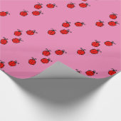 Red Ladybugs Crawling Thunder_Cove Cadeaupapier (Hoek)