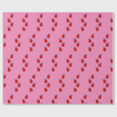 Red Ladybugs Crawling Thunder_Cove Cadeaupapier (Vlak)
