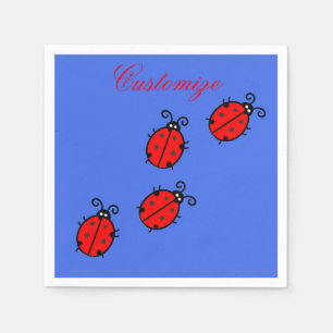 Red Ladybugs Crawling Thunder_Cove Servet