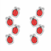 Red Ladybugs Crawling Thunder_Cove Sticker (Voorkant)