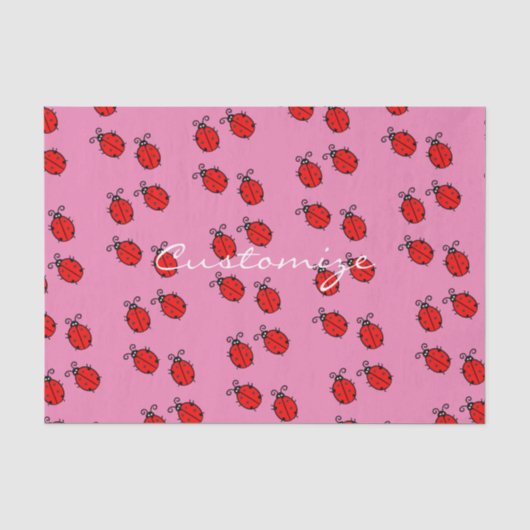 Red Ladybugs Crawling Thunder_Cove Tissuepapier (Voorkant)
