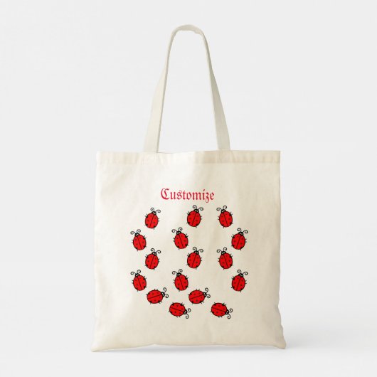 Red Ladybugs Crawling Thunder_Cove Tote Bag (Achterkant)