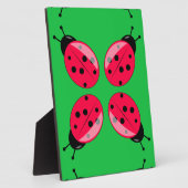 Red Ladybugs Fotoplaat (Zijkant)