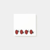 Red Ladybugs Post-it® Notes (Voorkant)