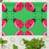 Red Ladybugs Theedoek (Gevouwen)