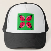 Red Ladybugs Trucker Pet (Voorkant)