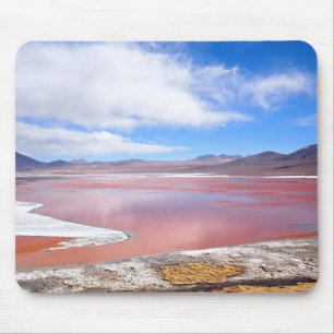 Red Lagoon, Laguna Colorada in Bolivia mousepad Muismat