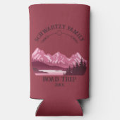  Red Lake Mountain zonsondergang Seltzer Blikjeskoeler (Achterkant)