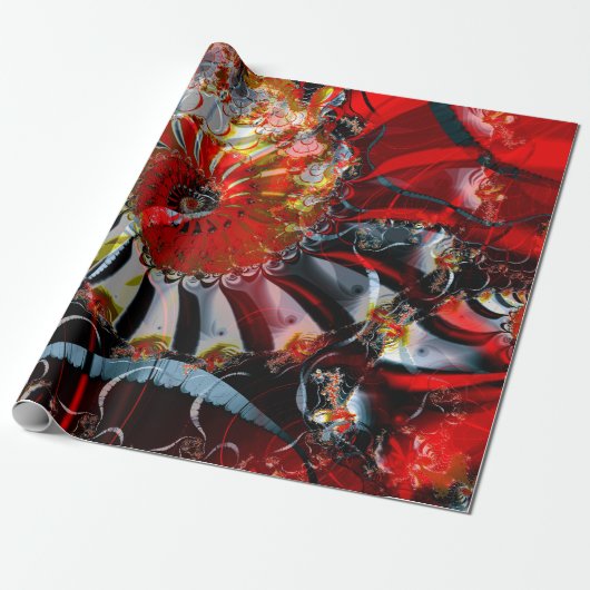 Red Lantern Cadeaupapier (Uitgerold)