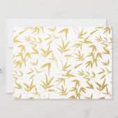 Red Lantern Double Happiness Chinese Wedding Kaart (Achterkant)