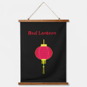Red Lantern Hanging Tapestry Hangend Wandkleed (Voorkant)