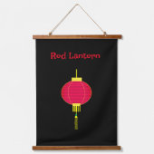 Red Lantern Hanging Tapestry Hangend Wandkleed (Voorkant 2)