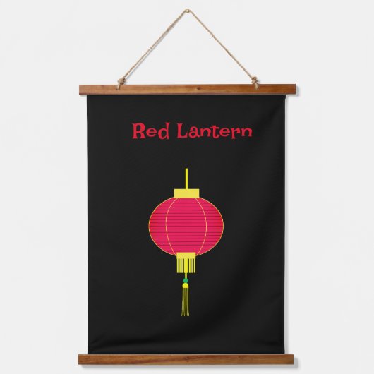 Red Lantern Hanging Tapestry Hangend Wandkleed (Voorkant 3)