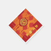 Red Lanterns Chinese Horse New Year PPN Napkins Servet (Hoek)