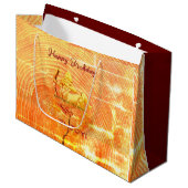 Red Large Sagittarius Birthday Groot Cadeauzakje (Voorkant Gekanteld)