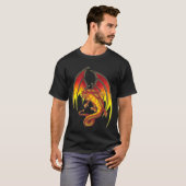 Red Larry Flame Dragon in Flight shirt (Voorkant volledig)