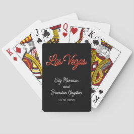 Red Las Vegas Sparkles Pokerkaarten