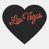 Red Las Vegas Sparkles Sticker (Voorkant)