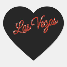 Red Las Vegas Sparkles Sticker