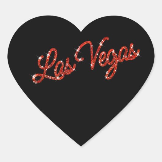 Red Las Vegas Sparkles Sticker (Voorkant)
