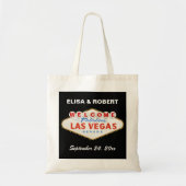 Red Las Vegas teken bestemming bruiloft welkomstta Tote Bag (Voorkant)