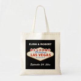 Red Las Vegas teken bestemming bruiloft welkomstta Tote Bag