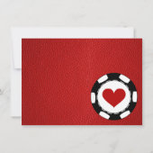 Red Las Vegas trouwfoto dank u Bedankkaart (Achterkant)