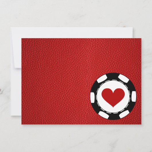 Red Las Vegas trouwfoto dank u Bedankkaart (Achterkant)