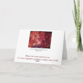 Red Lattice Greeting Card Feestdagen Kaart (Achterkant)