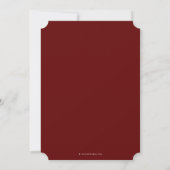 Red Law Qualifications Laurel Wreath Kaart (Achterkant)